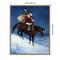 A Cowboy Christmas by Jack Sorenson 23-in. W x 28-in. H. Canvas Wall Art Print Framed